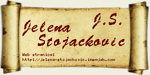 Jelena Stojačković vizit kartica
